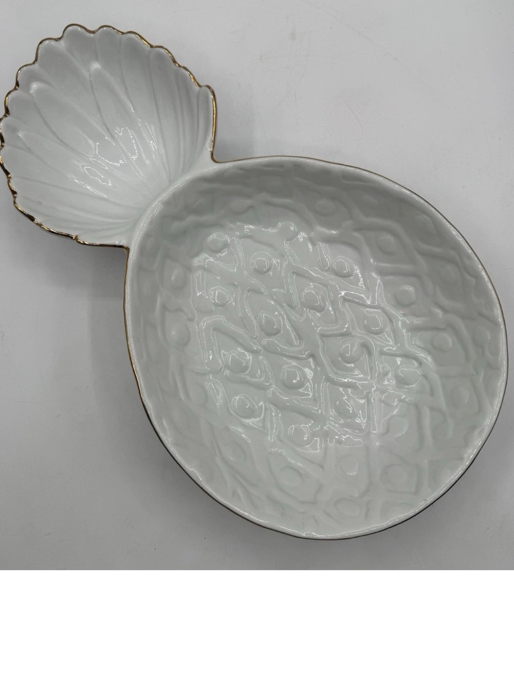 Lilly Pulitzer Pineapple Ceramic Serving Bowl White Gold Trim Target Collab